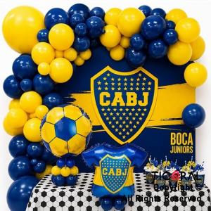 SET DE GLOBOS ARCO XL FELIZ CUMPLEA�OS BOCA (GY7466) 105 UNIDADES
